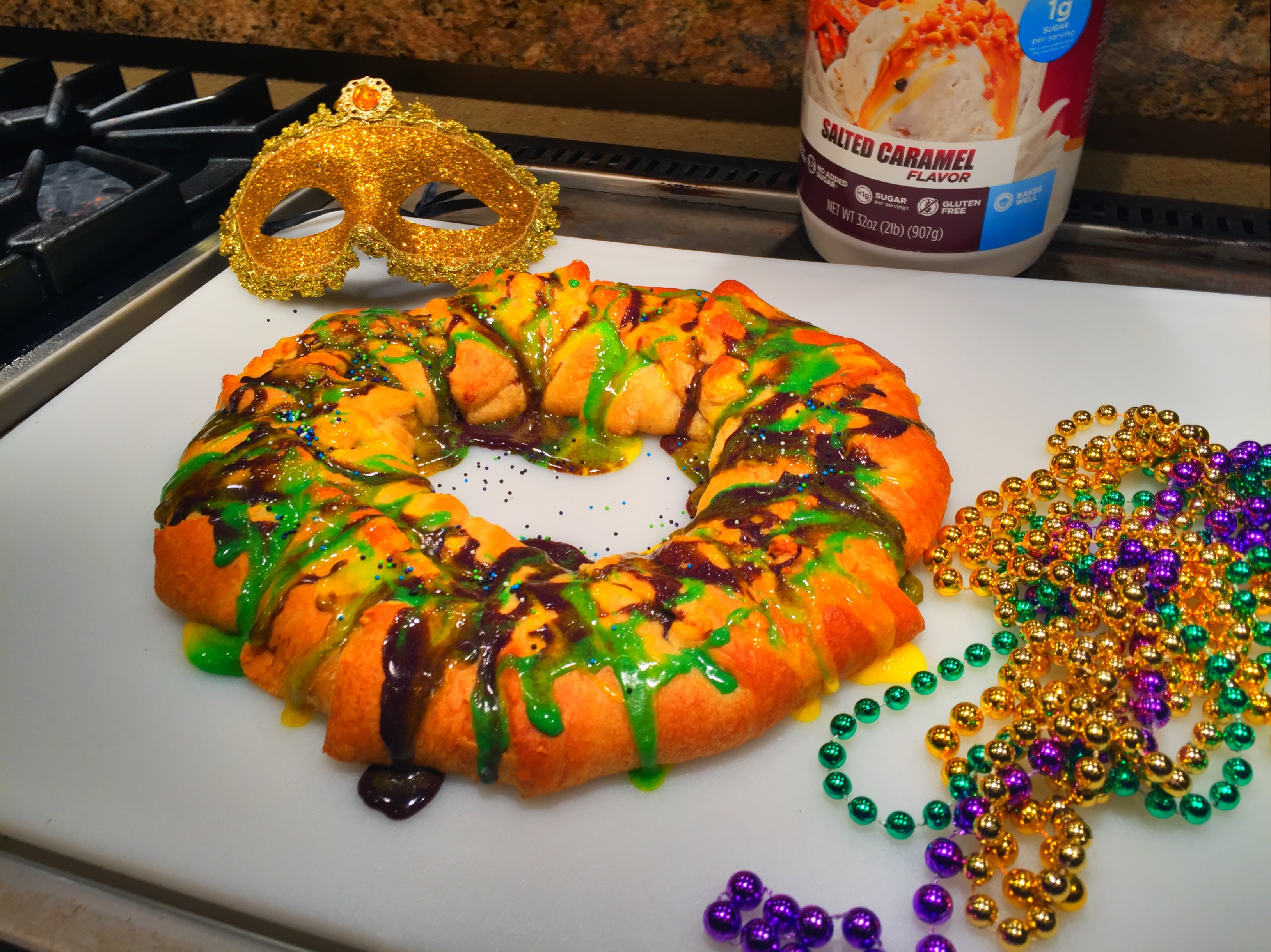 Healthy Dessert Recipe-Protein Mardi Gras King Cake -Cajunfood4thought